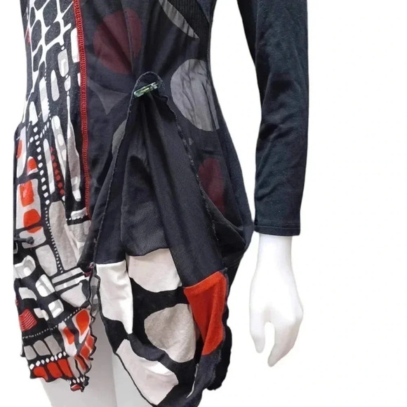 Joseph Ribkoff Long Sleeve Scoop  Neck Dress Tunic Size 10 - Picture 3 of 10